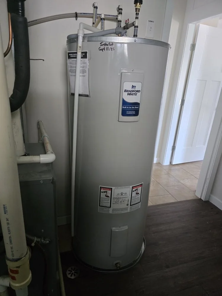 New hot water tank installed in a Chase, BC home